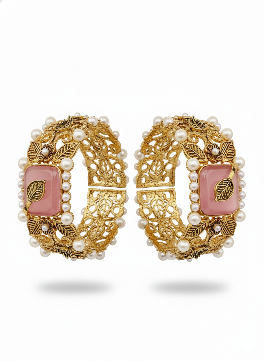 Multani Rose Glow Bangles